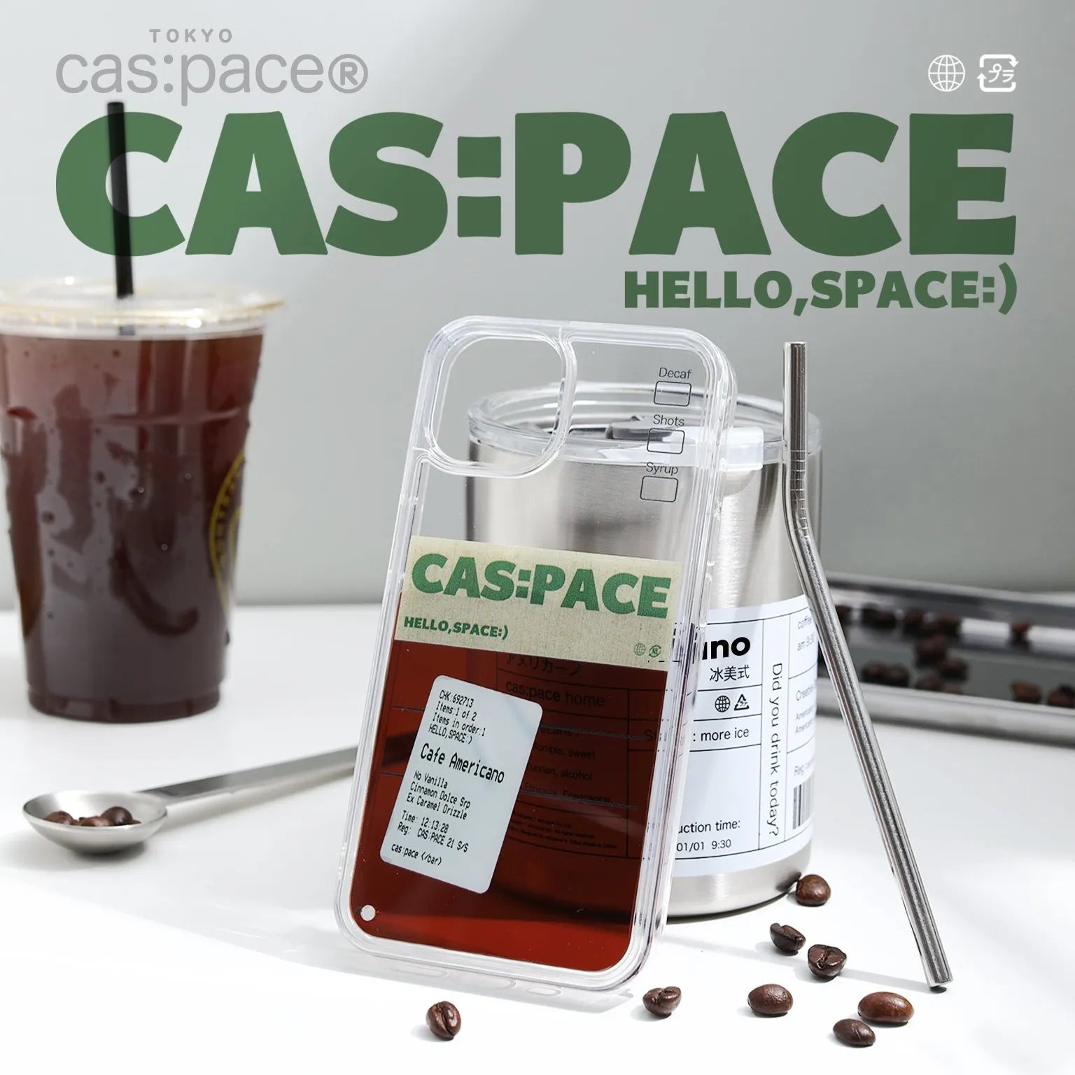 cas:pace 22S/S「Americano」流れる携帯ケース - cas:pace 殼空間